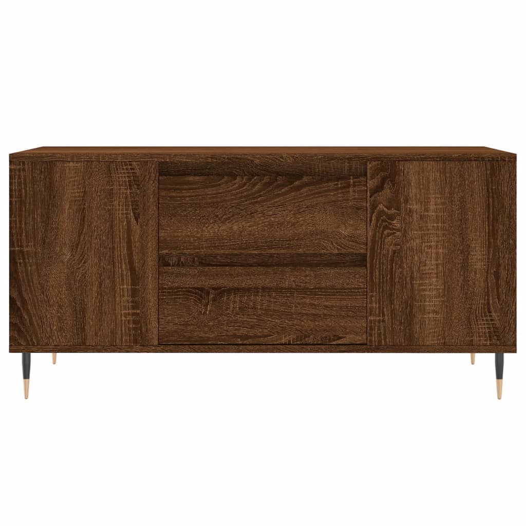 vidaXL Stolik kawowy, brązowy dąb, 102x44,5x50 cm