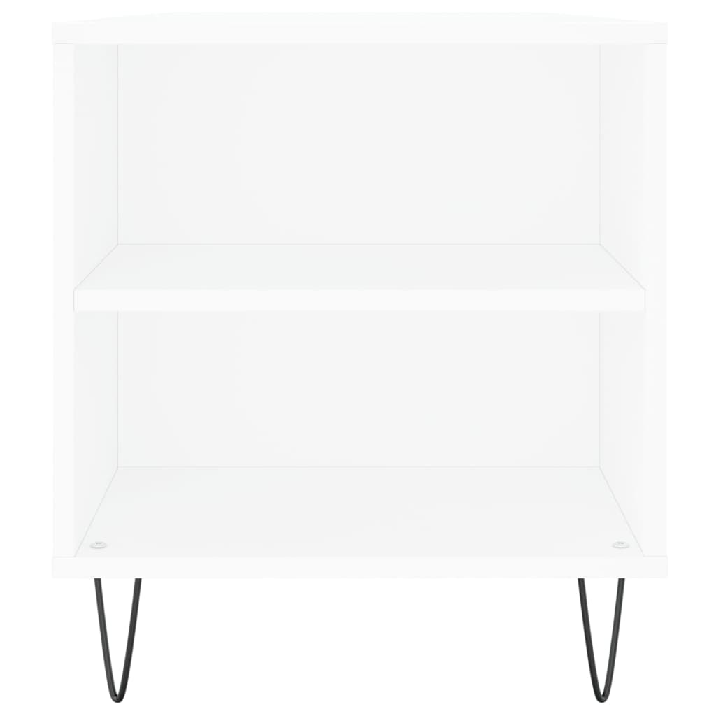 vidaXL Stolik kawowy, biały, 102x44,5x50 cm, materiał drewnopochodny