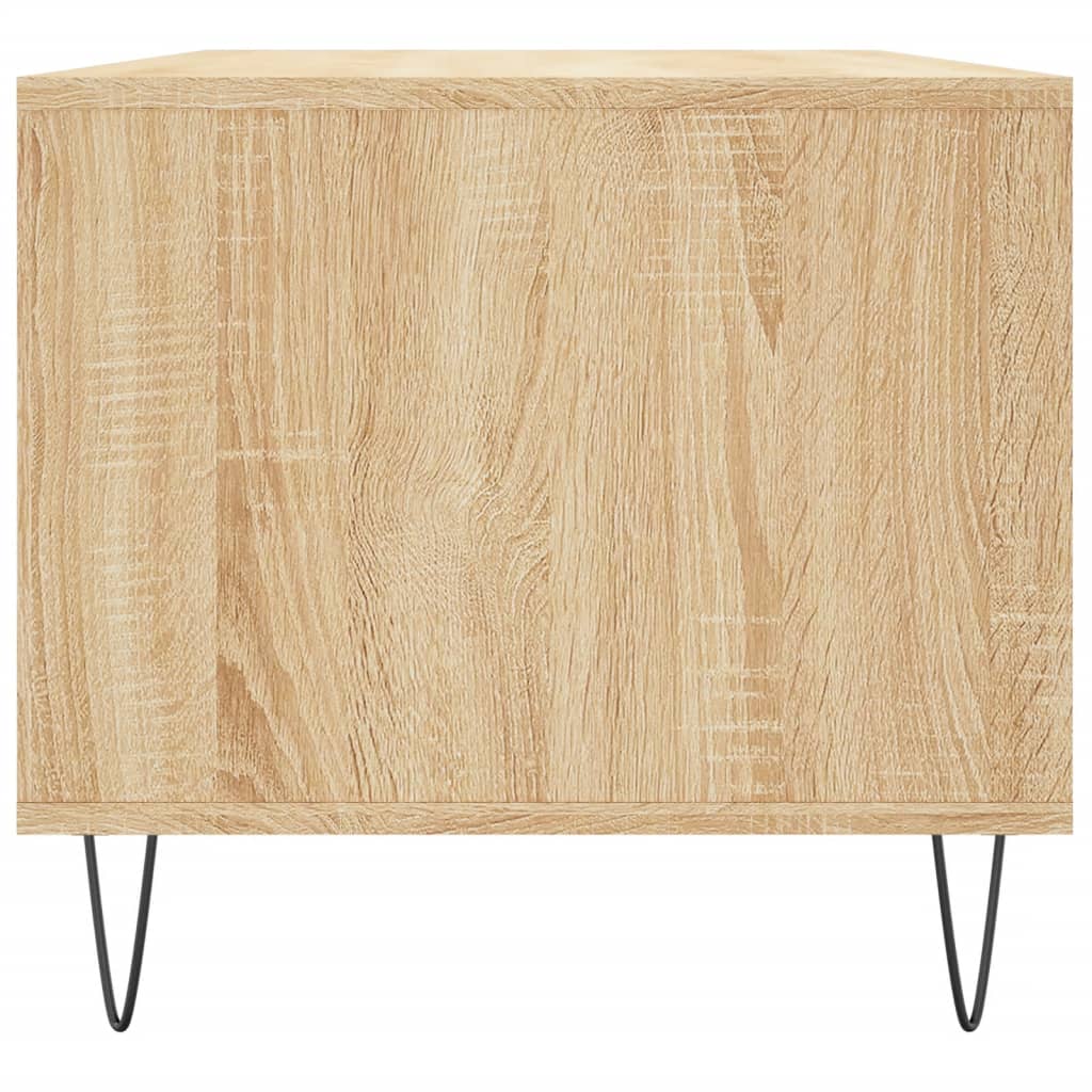 vidaXL Stolik kawowy, dąb sonoma 90x49x45 cm, materiał drewnopochodny