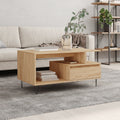 vidaXL Stolik kawowy, dąb sonoma 90x49x45 cm, materiał drewnopochodny