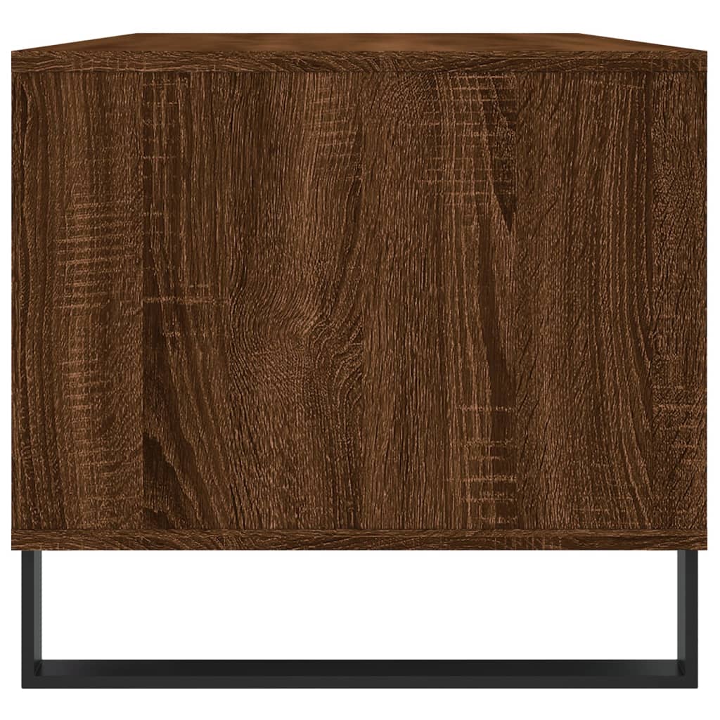 vidaXL Stolik kawowy, brązowy dąb 90x49x45 cm, materiał drewnopochodny