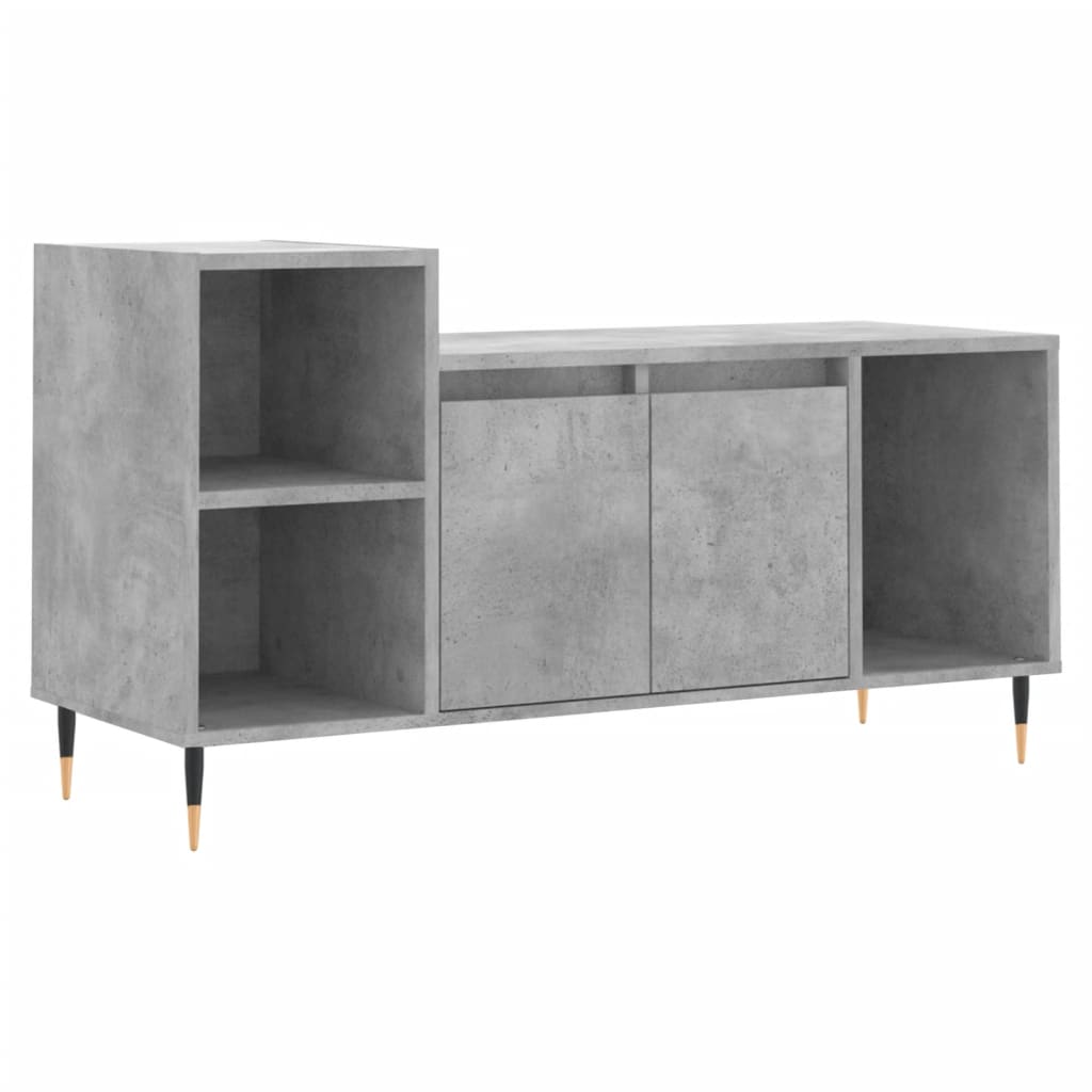 vidaXL Szafka pod TV, szarość betonu, 100x35x55 cm