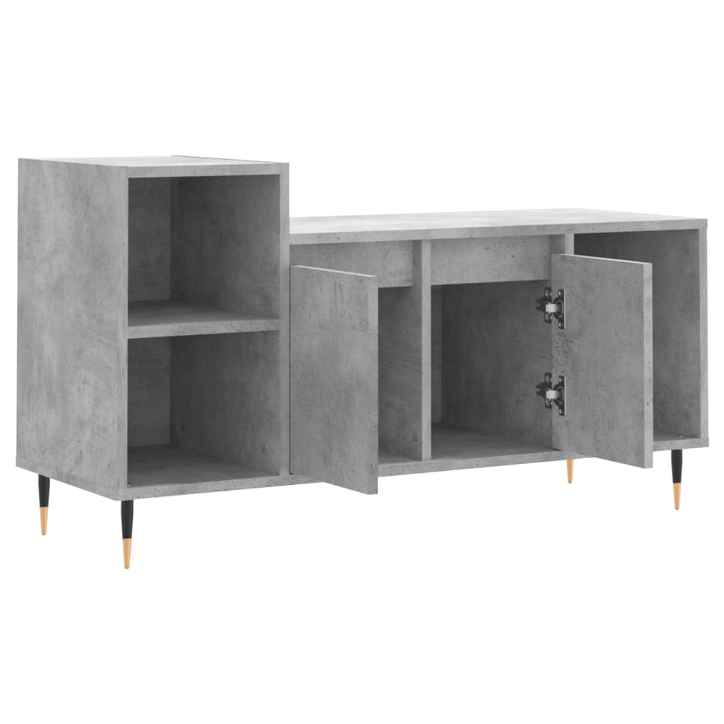 vidaXL Szafka pod TV, szarość betonu, 100x35x55 cm