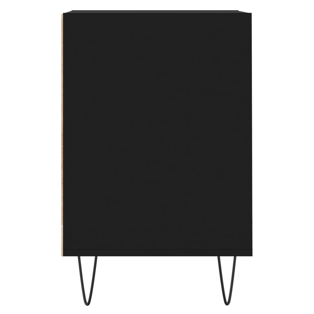 vidaXL Szafka pod TV, czarna, 100x35x55 cm, materiał drewnopochodny