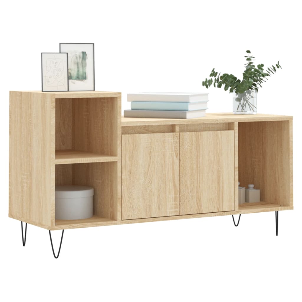 vidaXL Szafka pod telewizor, dąb sonoma, 100x35x55 cm