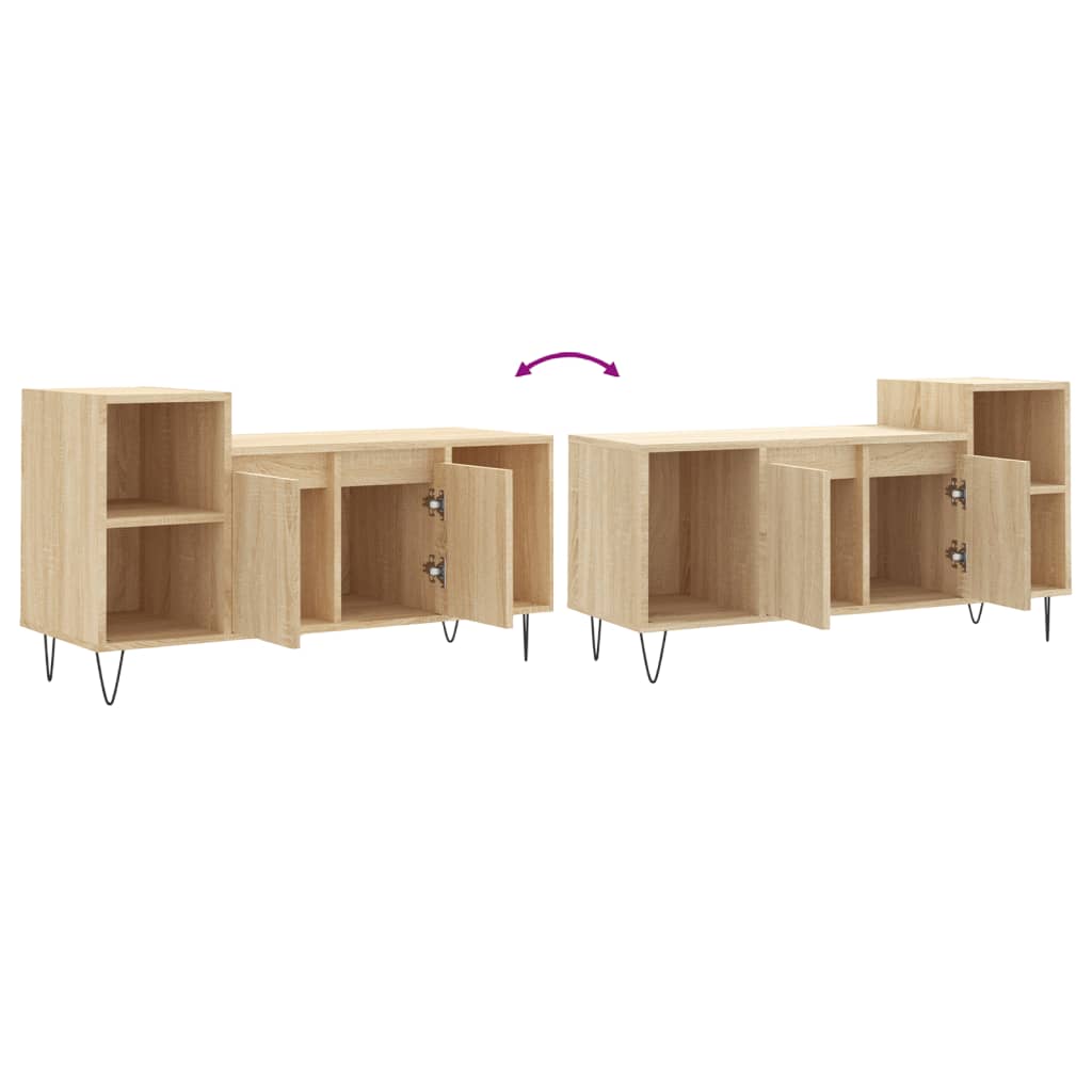 vidaXL Szafka pod telewizor, dąb sonoma, 100x35x55 cm