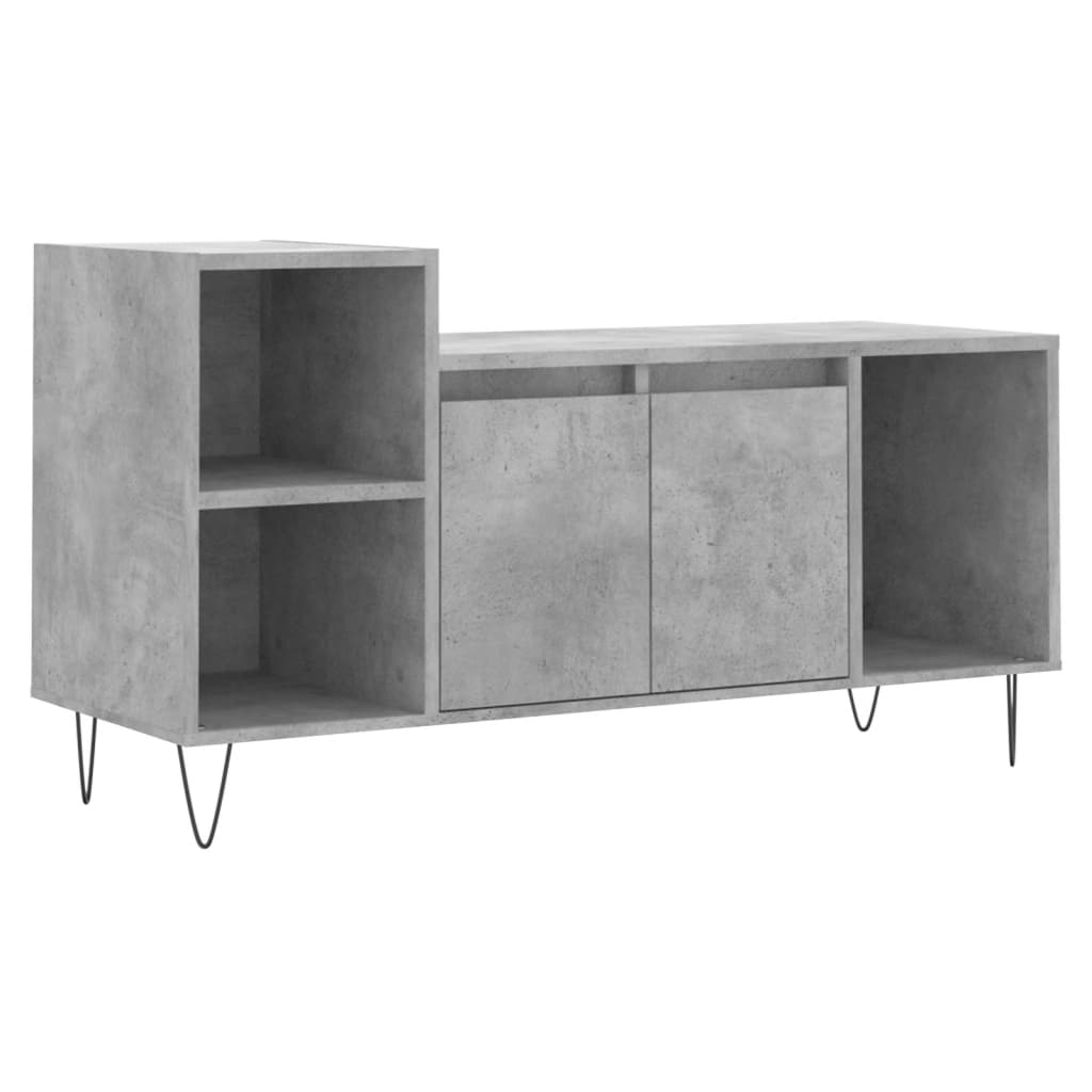 vidaXL Szafka pod TV, szarość betonu, 100x35x55 cm