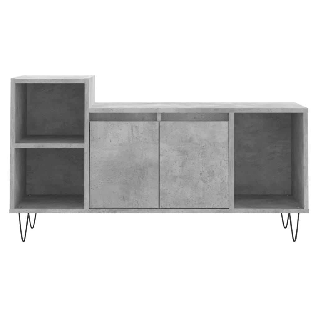 vidaXL Szafka pod TV, szarość betonu, 100x35x55 cm