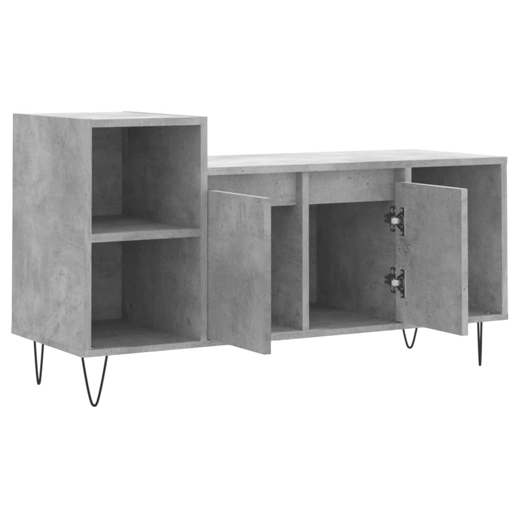 vidaXL Szafka pod TV, szarość betonu, 100x35x55 cm