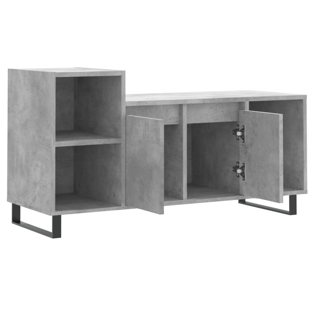 vidaXL Szafka pod TV, szarość betonu, 100x35x55 cm