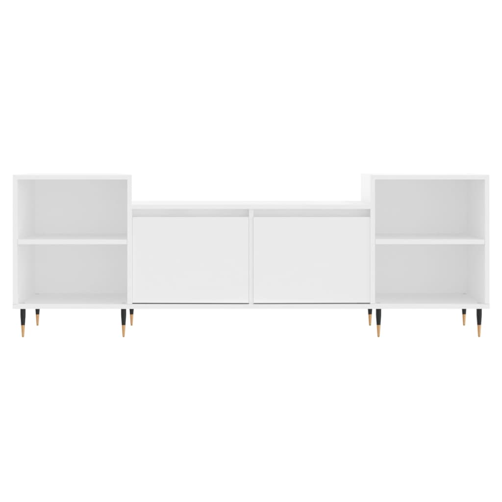 vidaXL Szafka pod TV, biała, 80x36x50 cm, materiał drewnopochodny
