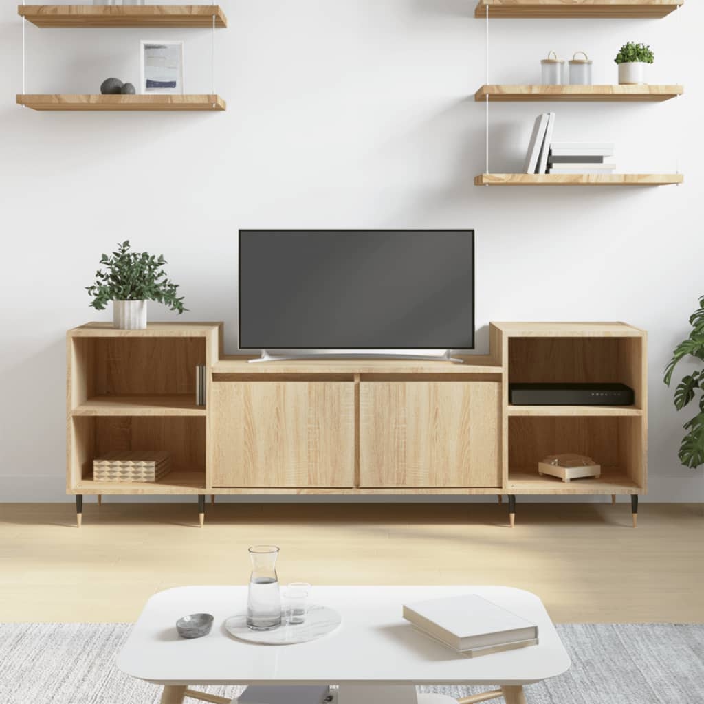 vidaXL Szafka pod telewizor, dąb sonoma, 160x35x55 cm