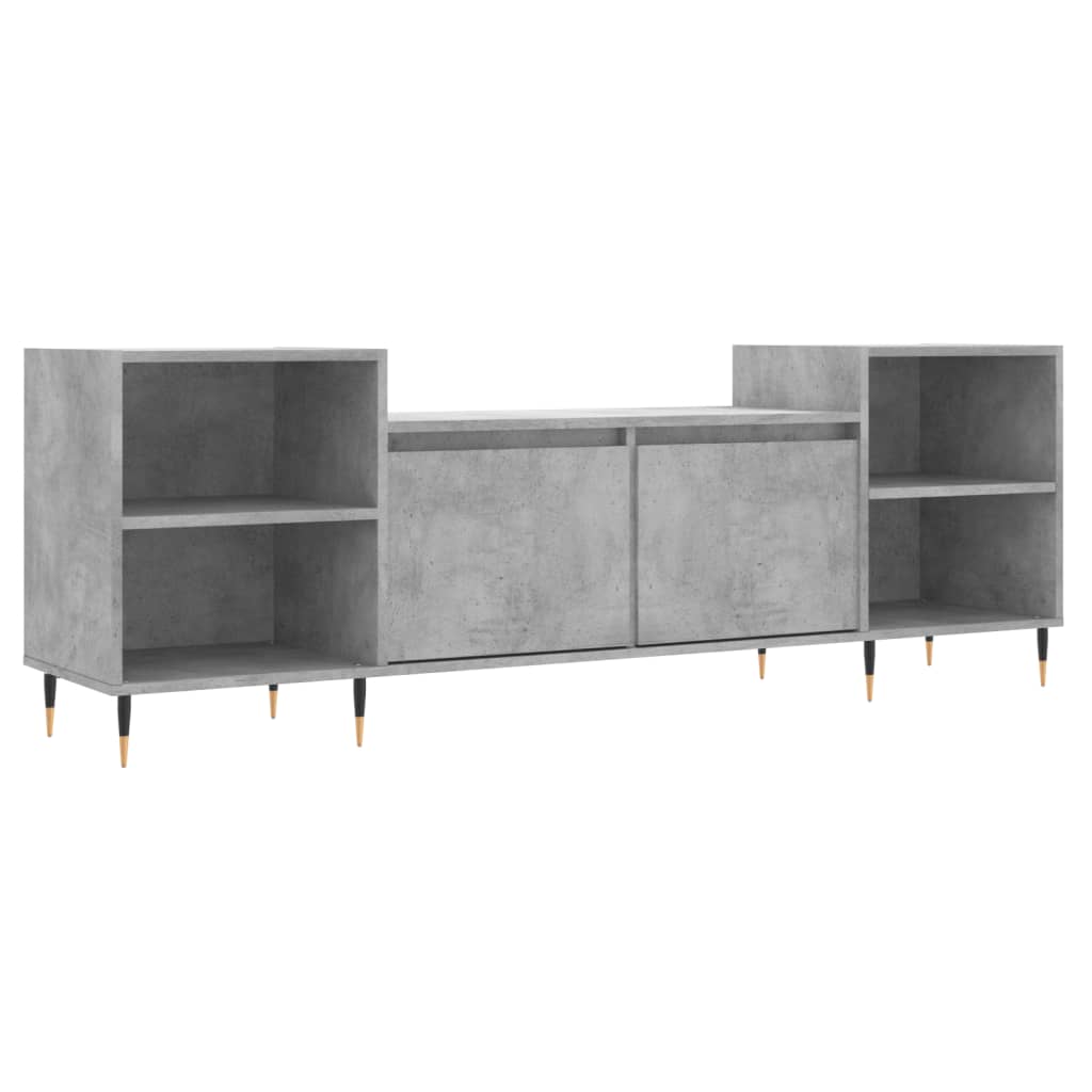 vidaXL Szafka pod TV, szarość betonu, 160x35x55 cm