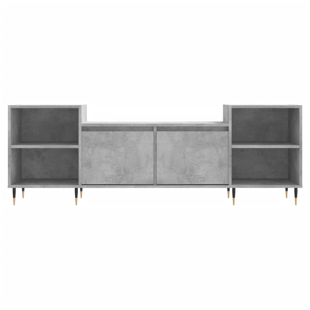 vidaXL Szafka pod TV, szarość betonu, 160x35x55 cm