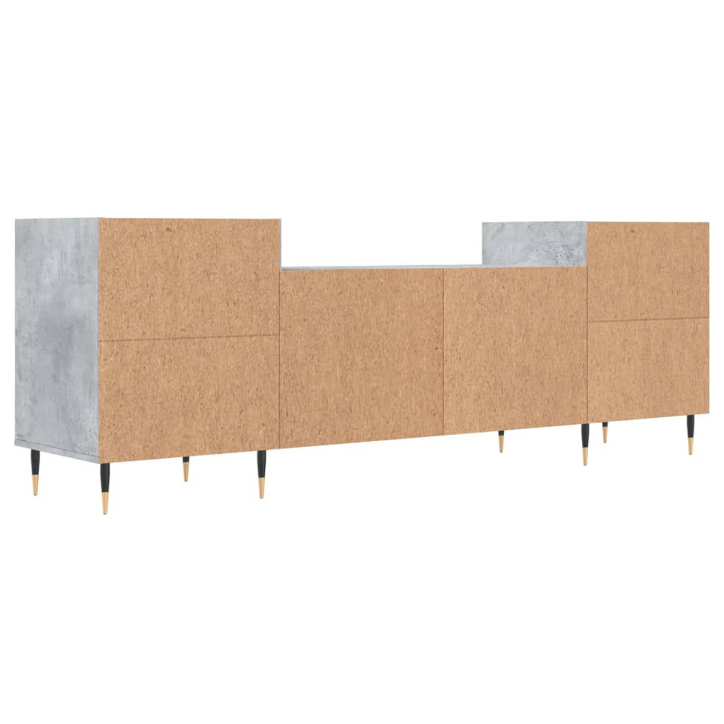 vidaXL Szafka pod TV, szarość betonu, 160x35x55 cm