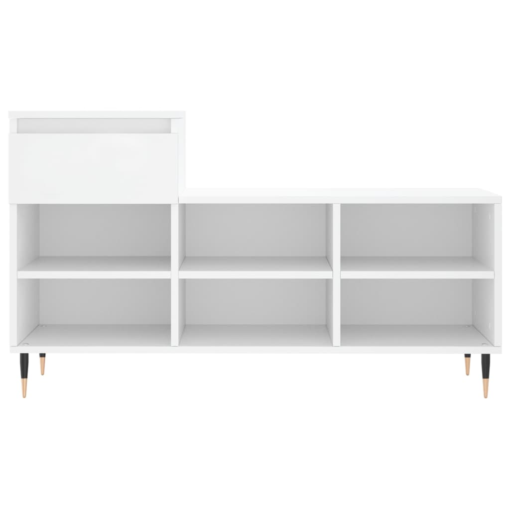 vidaXL Półka na buty, biała, 102x36x60 cm, materiał drewnopochodny
