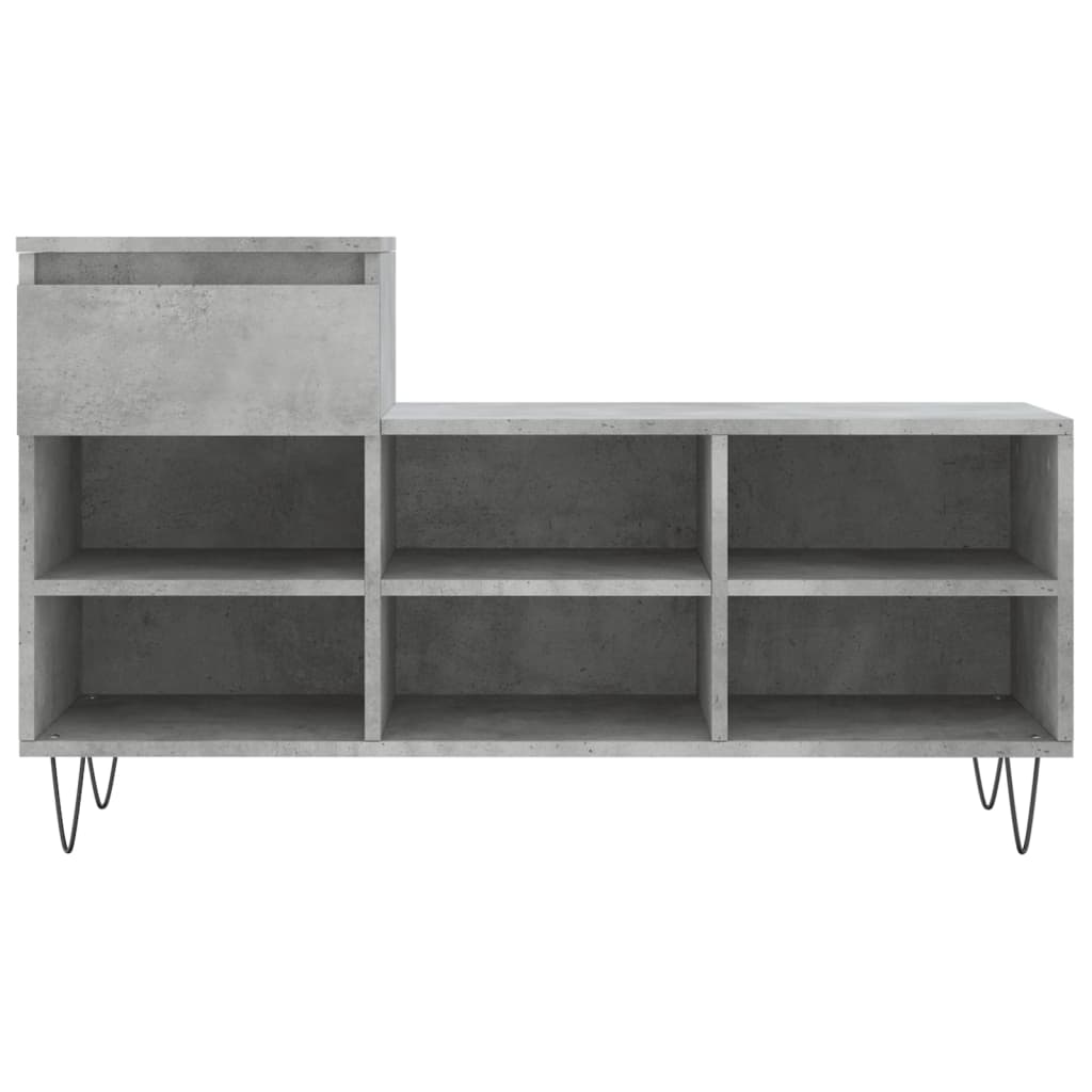vidaXL Szafka na buty, szarość betonu, 102x36x60 cm