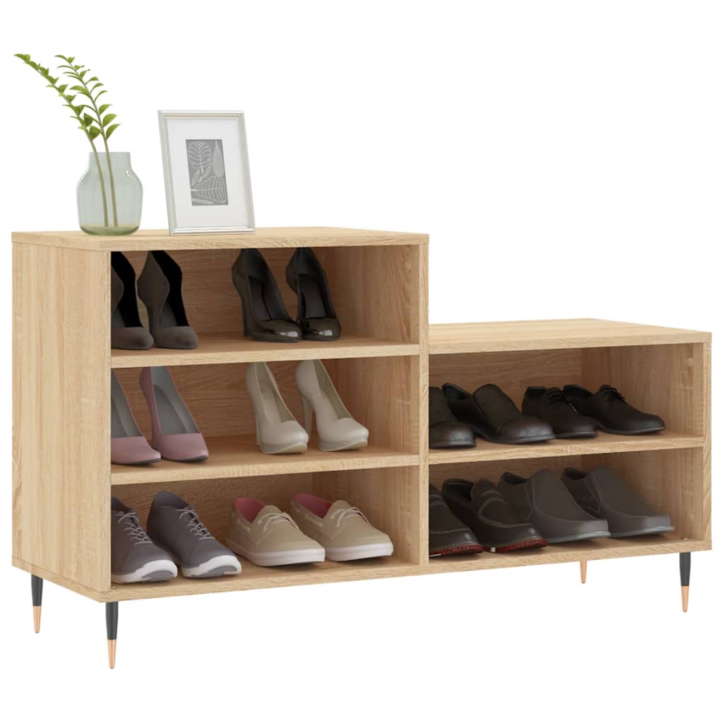 vidaXL Szafka na buty, dąb sonoma, 102x36x60 cm
