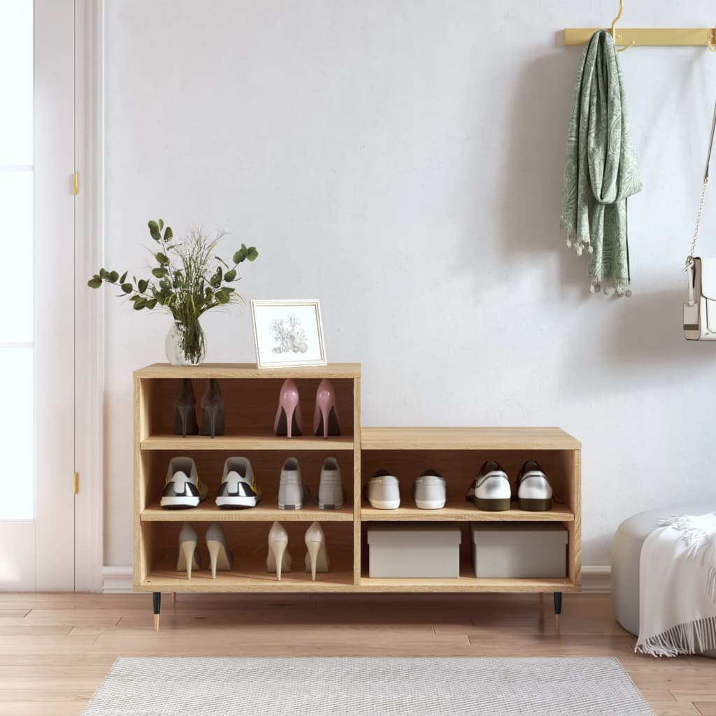 vidaXL Szafka na buty, dąb sonoma, 102x36x60 cm