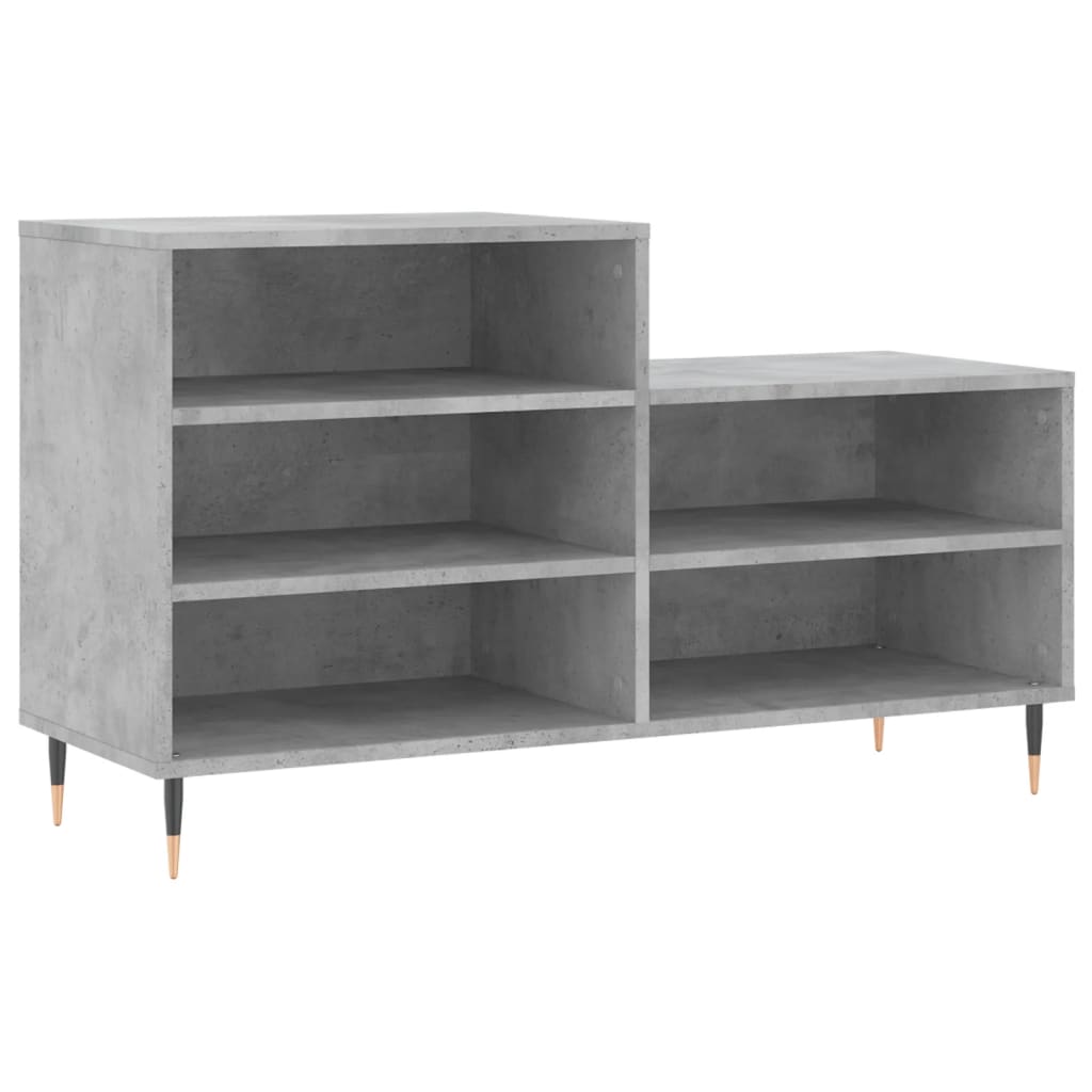 vidaXL Szafka na buty, szarość betonu, 102x36x60 cm