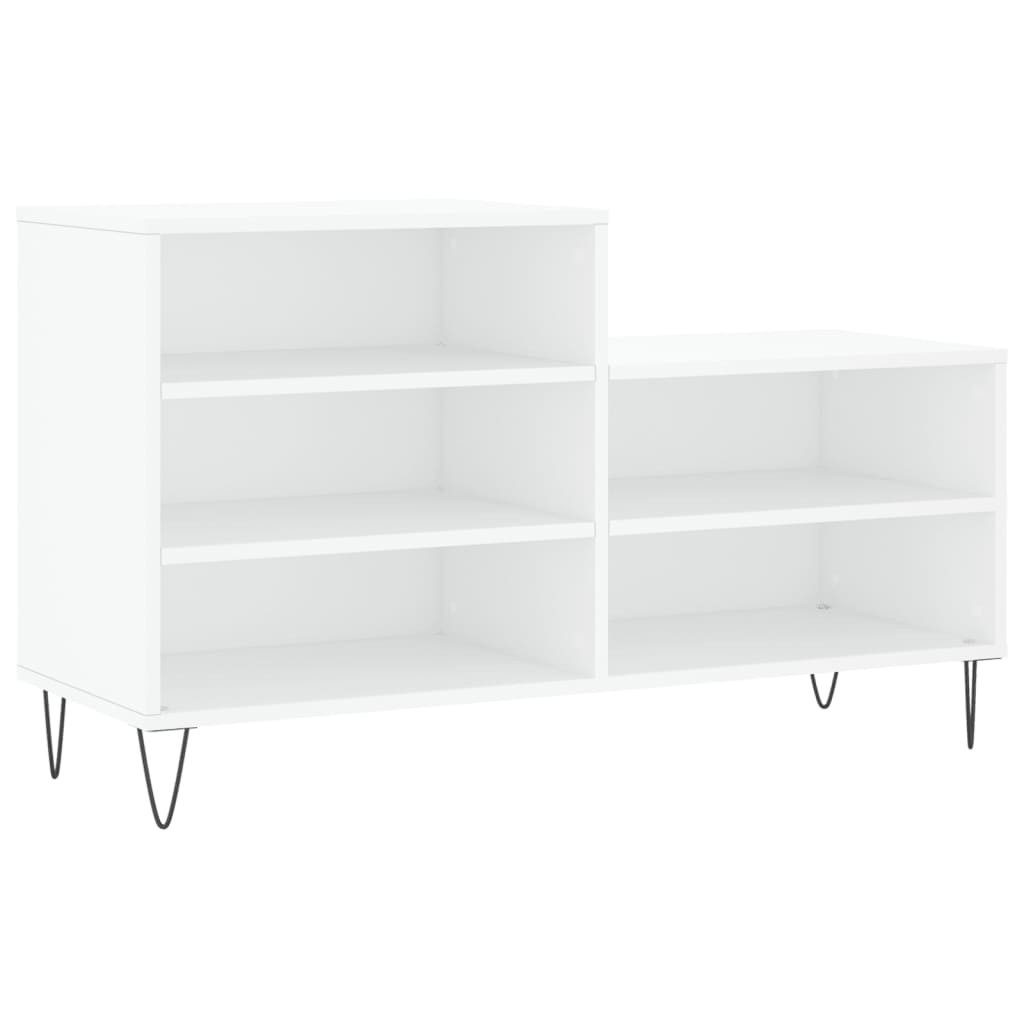 vidaXL Półka na buty, biała, 102x36x60 cm, materiał drewnopochodny
