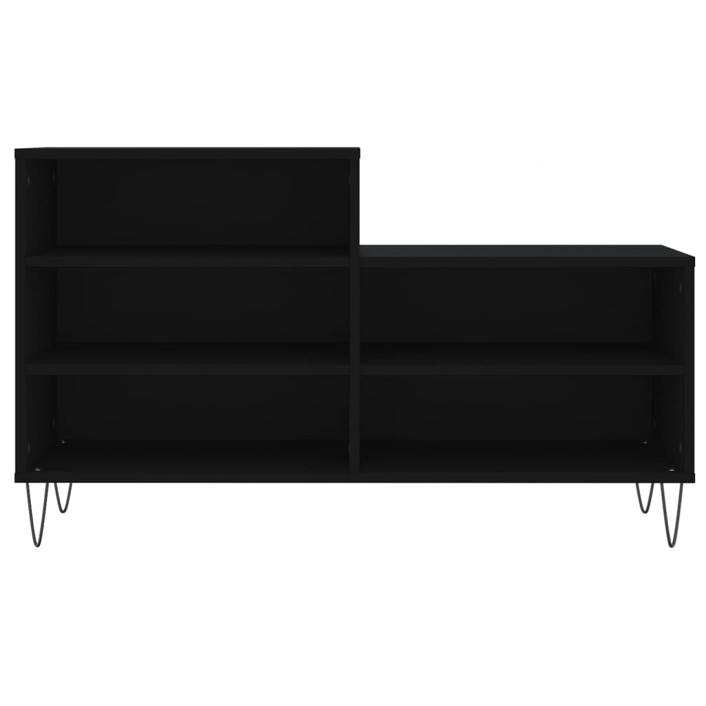 vidaXL Szafka na buty, czarna, 102x36x60 cm, materiał drewnopochodny