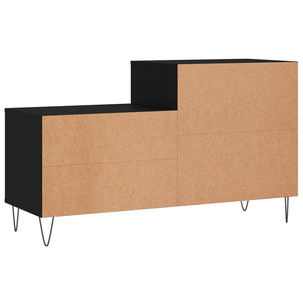 vidaXL Szafka na buty, czarna, 102x36x60 cm, materiał drewnopochodny