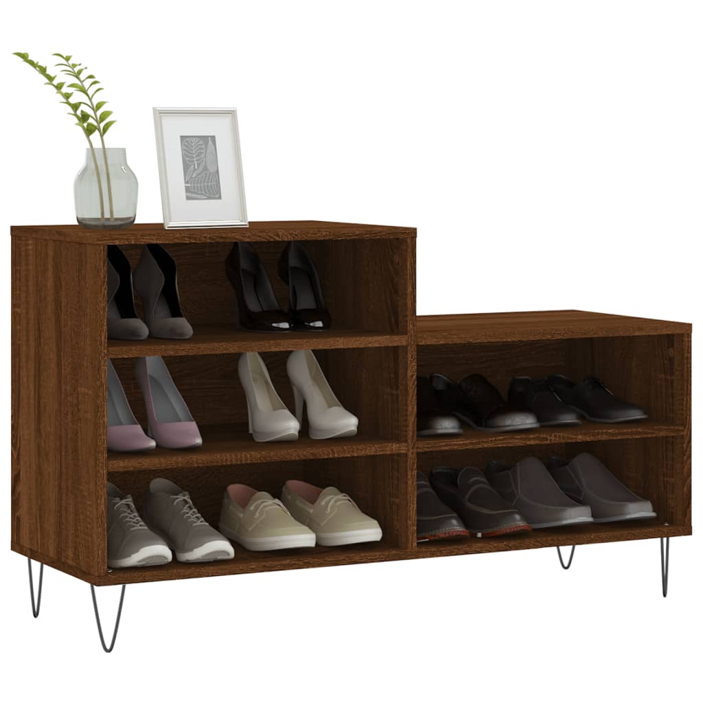 vidaXL Szafka na buty, brązowy dąb, 102x36x60 cm