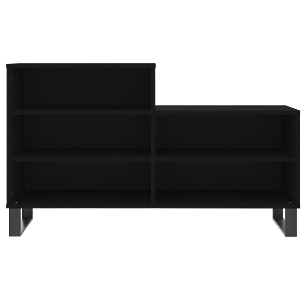 vidaXL Szafka na buty, czarna, 102x36x60 cm, materiał drewnopochodny