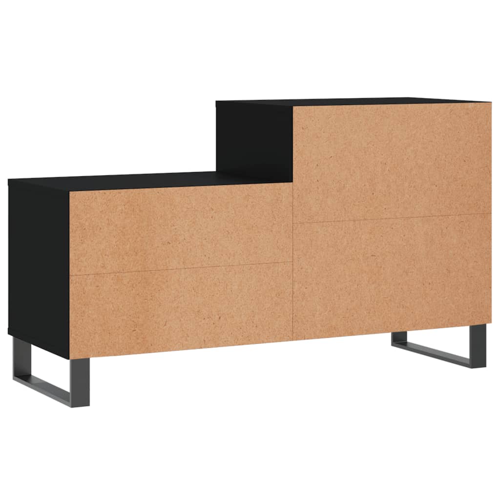 vidaXL Szafka na buty, czarna, 102x36x60 cm, materiał drewnopochodny