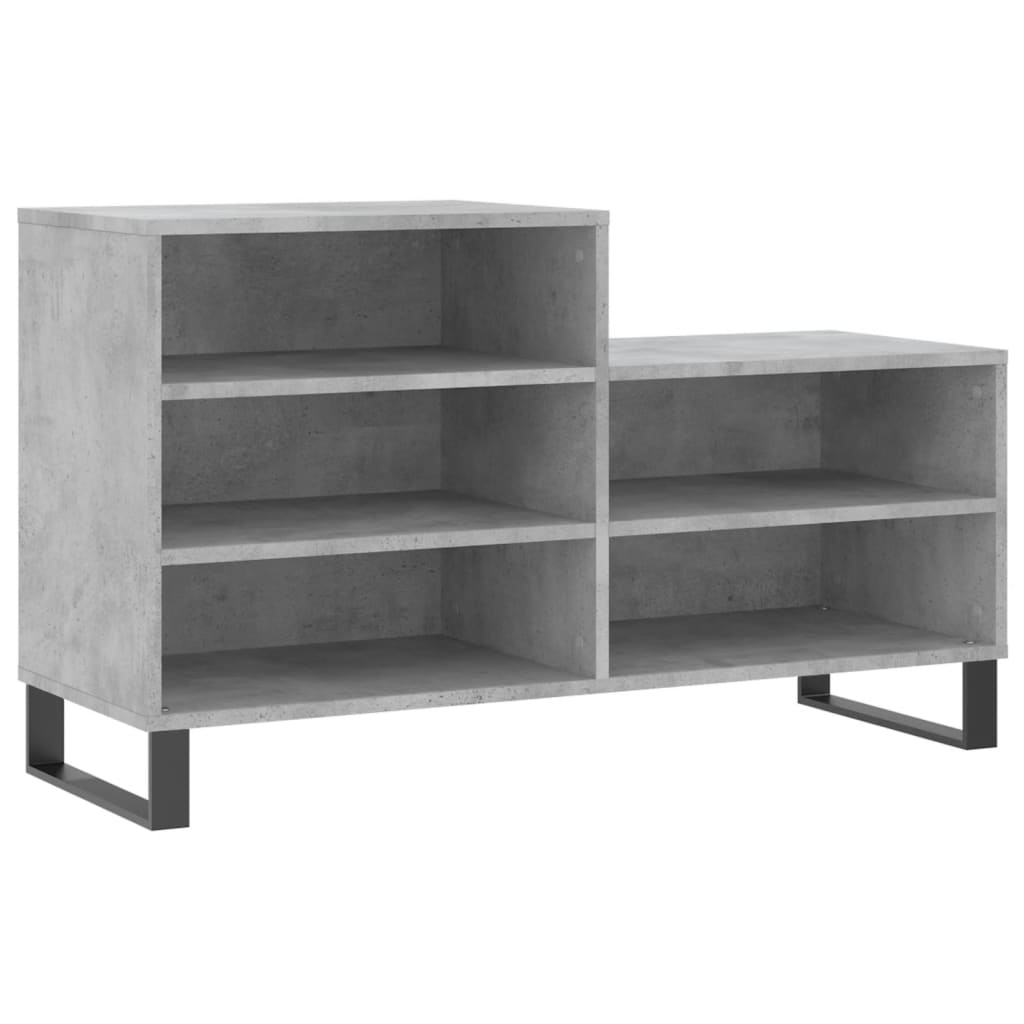 vidaXL Szafka na buty, szarość betonu, 102x36x60 cm