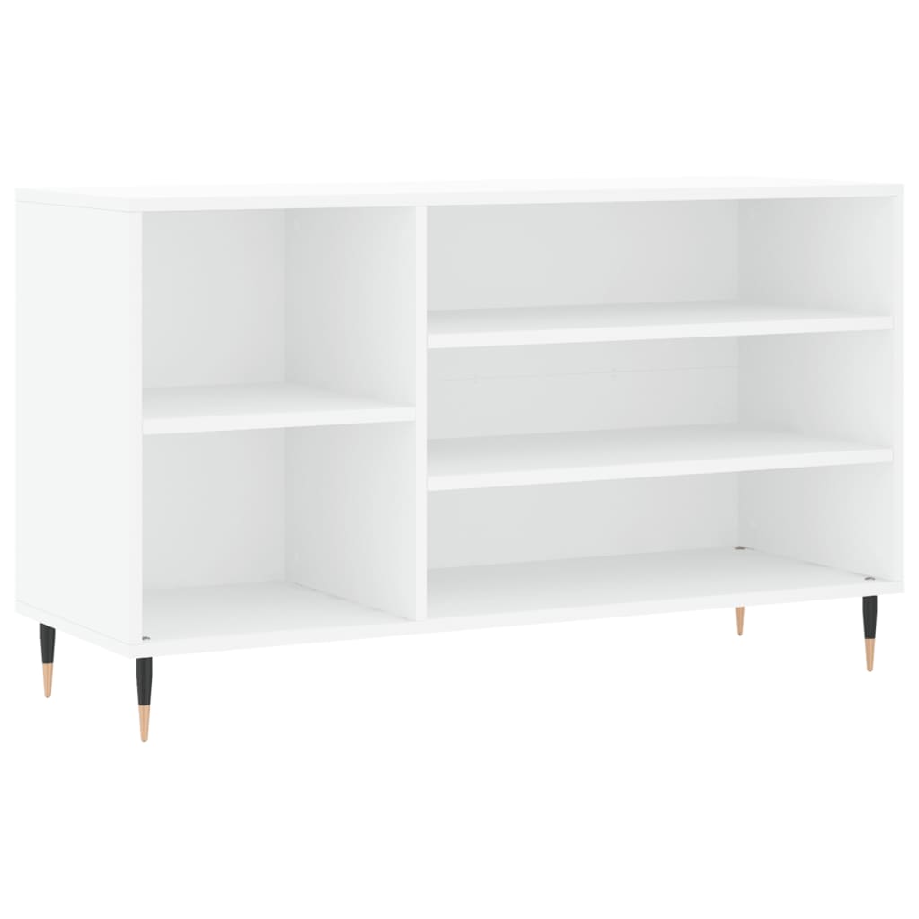 vidaXL Półka na buty, biała, 102x36x60 cm, materiał drewnopochodny