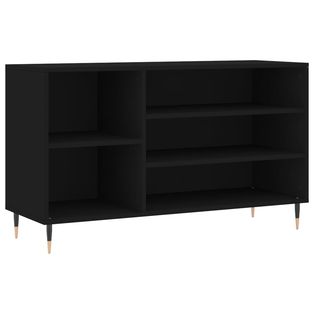 vidaXL Szafka na buty, czarna, 102x36x60 cm, materiał drewnopochodny