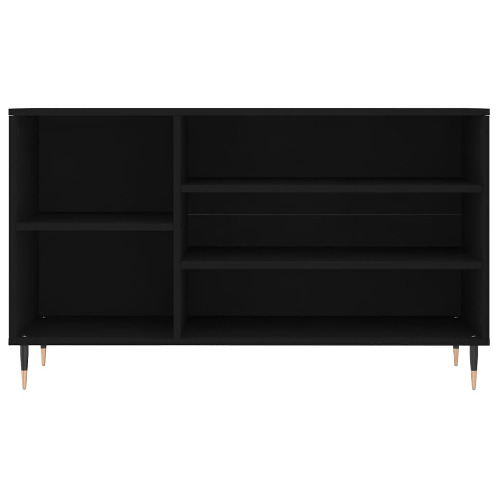 vidaXL Szafka na buty, czarna, 102x36x60 cm, materiał drewnopochodny