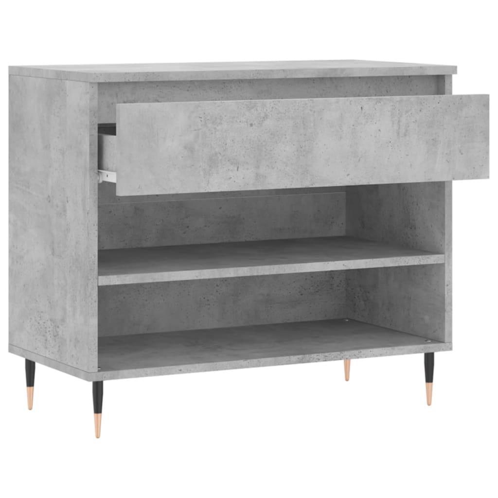 vidaXL Szafka na buty, szarość betonu, 70x36x60 cm