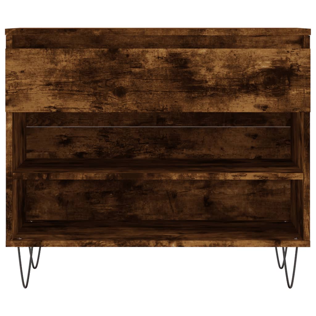 vidaXL Półka na buty, przydymiony dąb, 70x36x60 cm