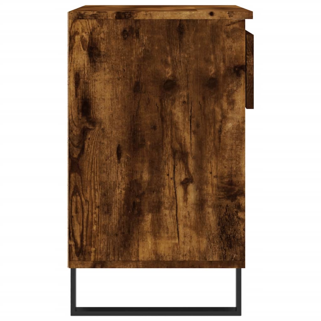 vidaXL Półka na buty, przydymiony dąb, 70x36x60 cm