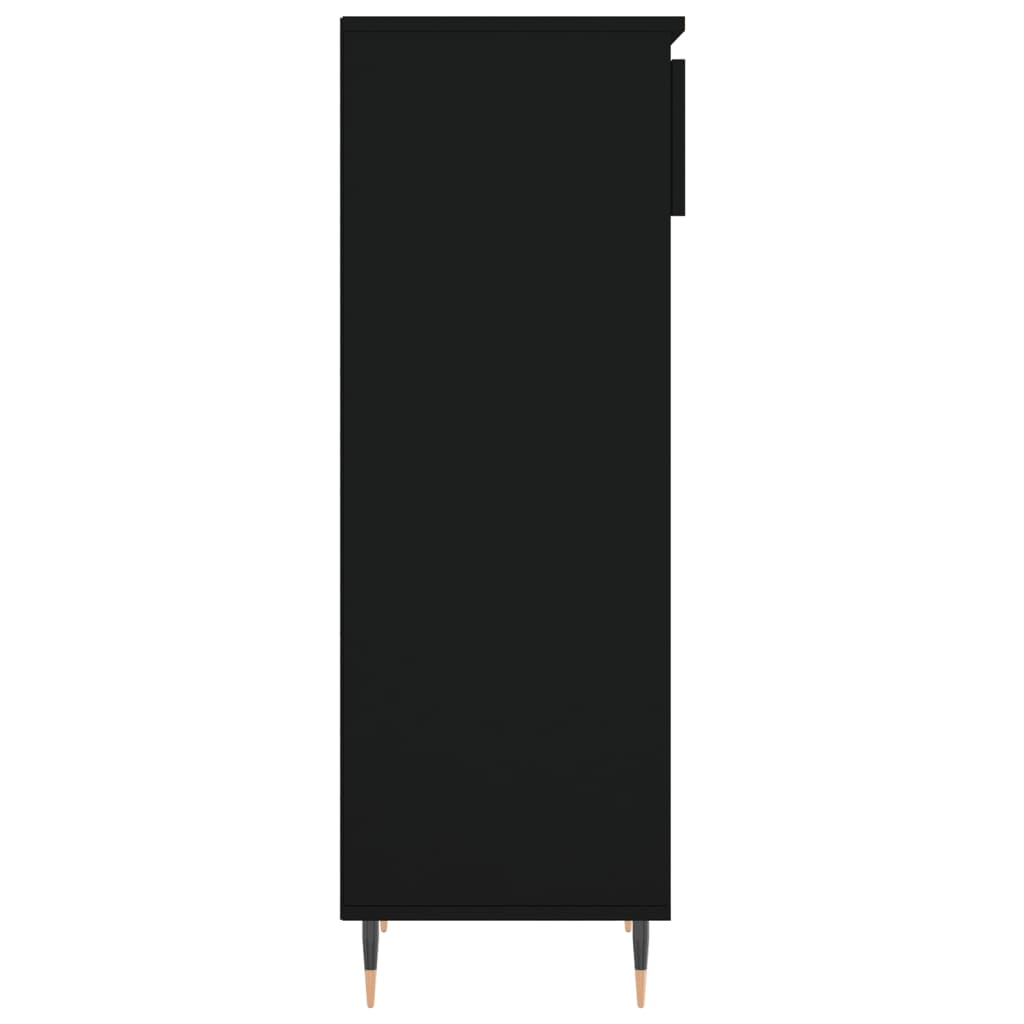 vidaXL Szafka na buty, czarna, 40x36x105 cm, materiał drewnopochodny