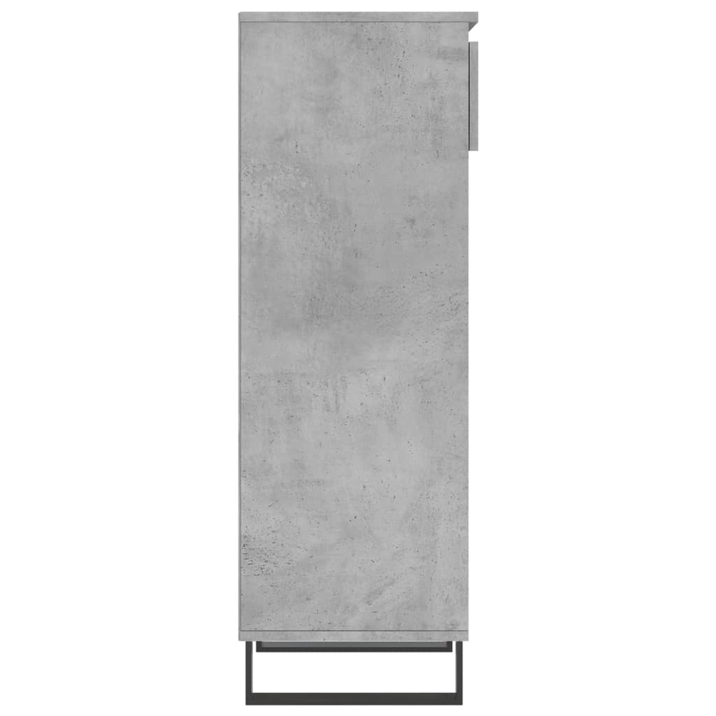 vidaXL Szafka na buty, szarość betonu, 40x36x105 cm