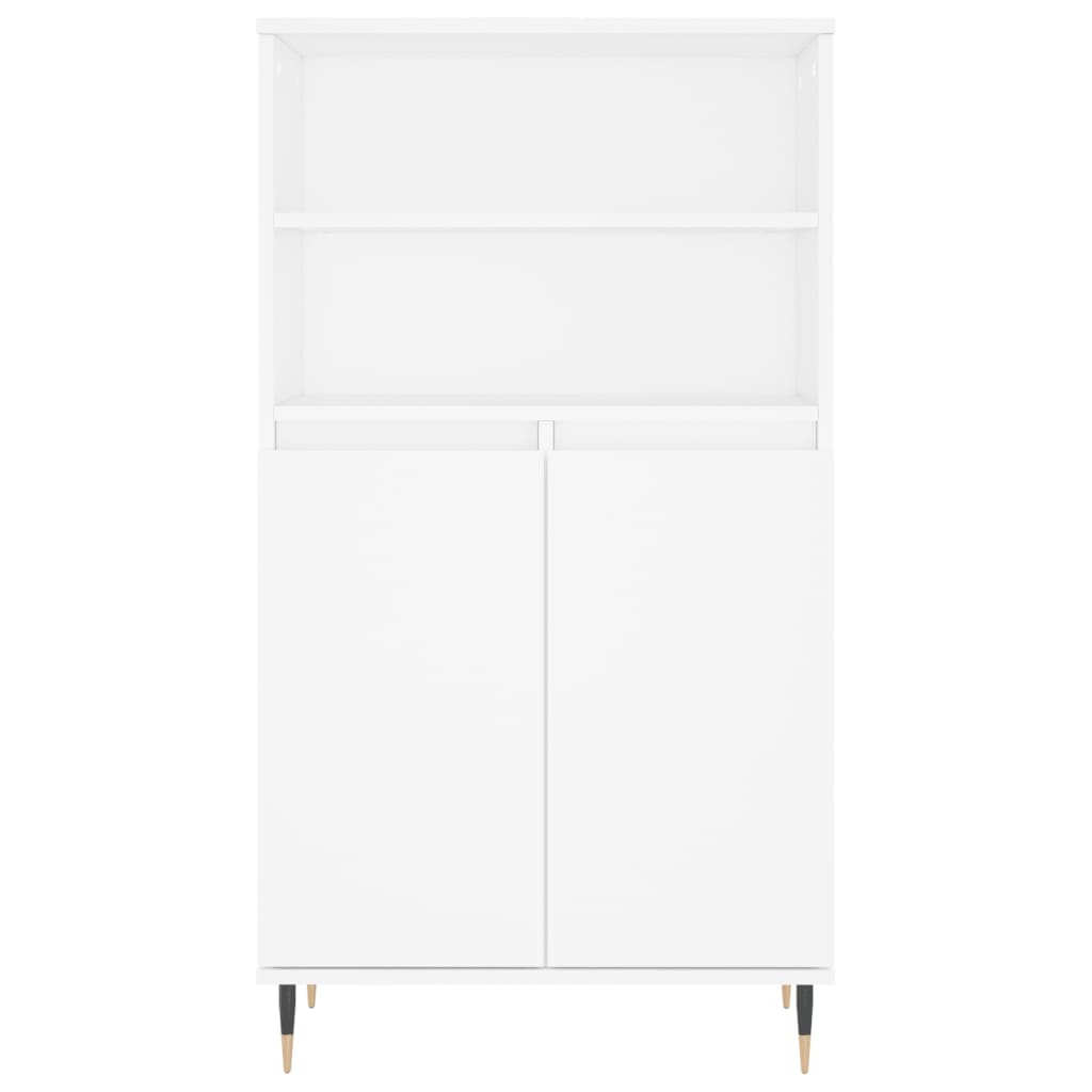 vidaXL Wysoka szafka, biały, 60x36x110 cm