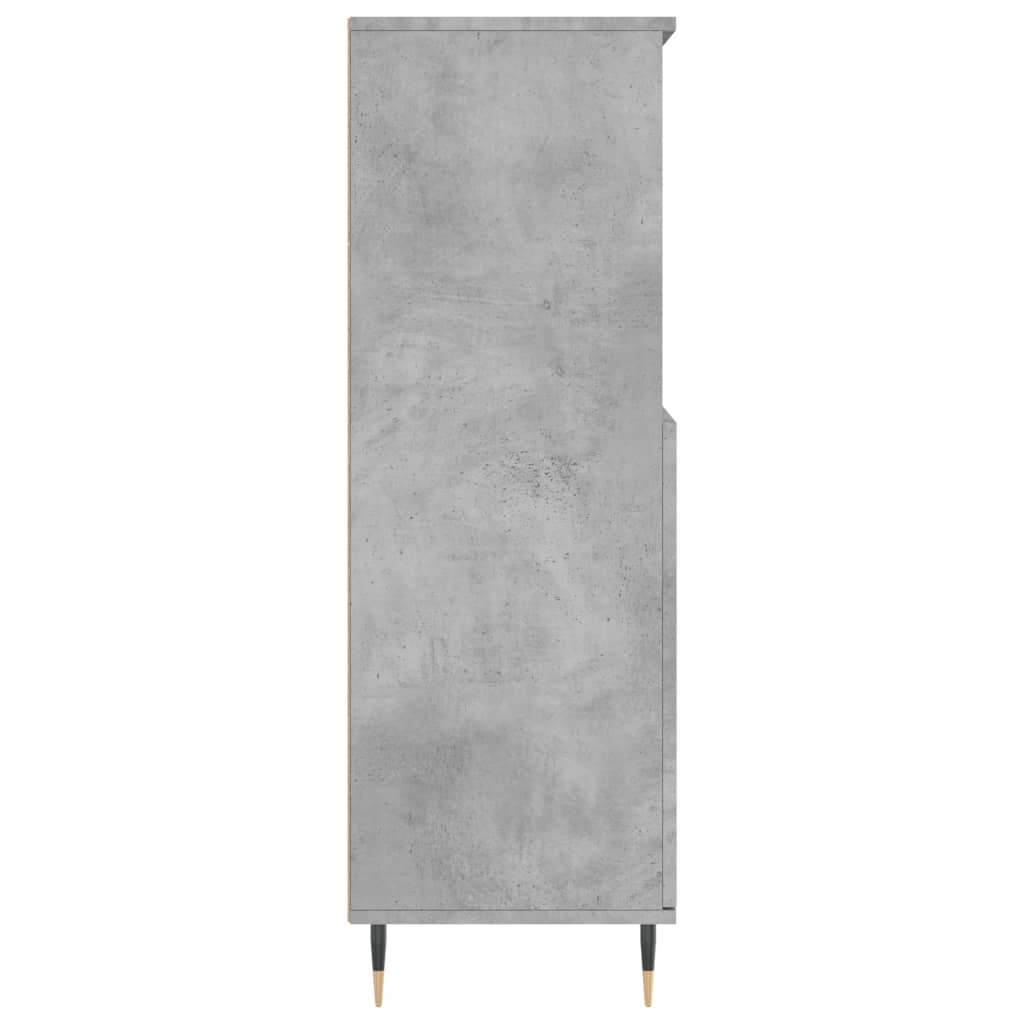 vidaXL Wysoka szafka, szarość betonu, 60x36x110 cm