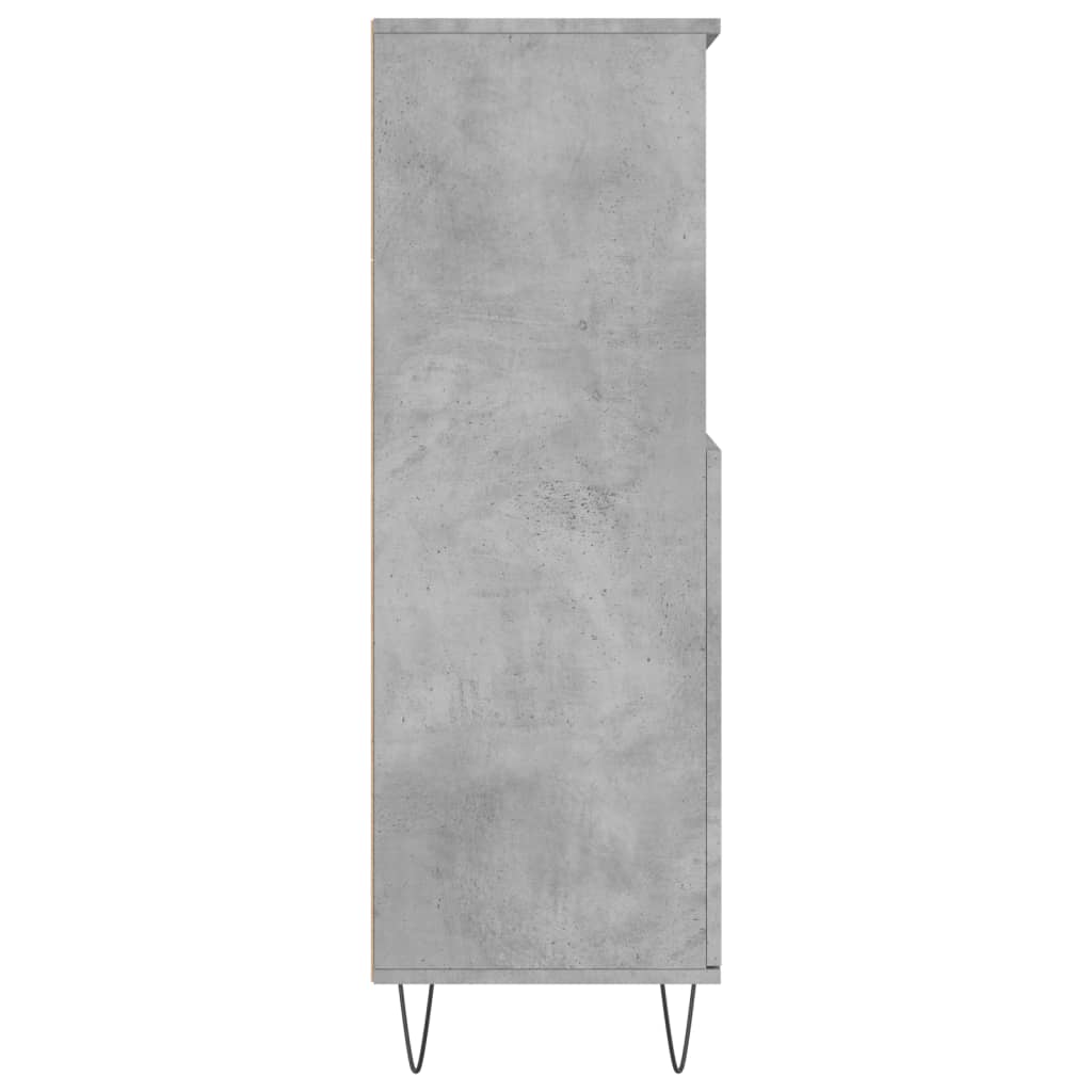 vidaXL Wysoka szafka, szarość betonu, 60x36x110 cm