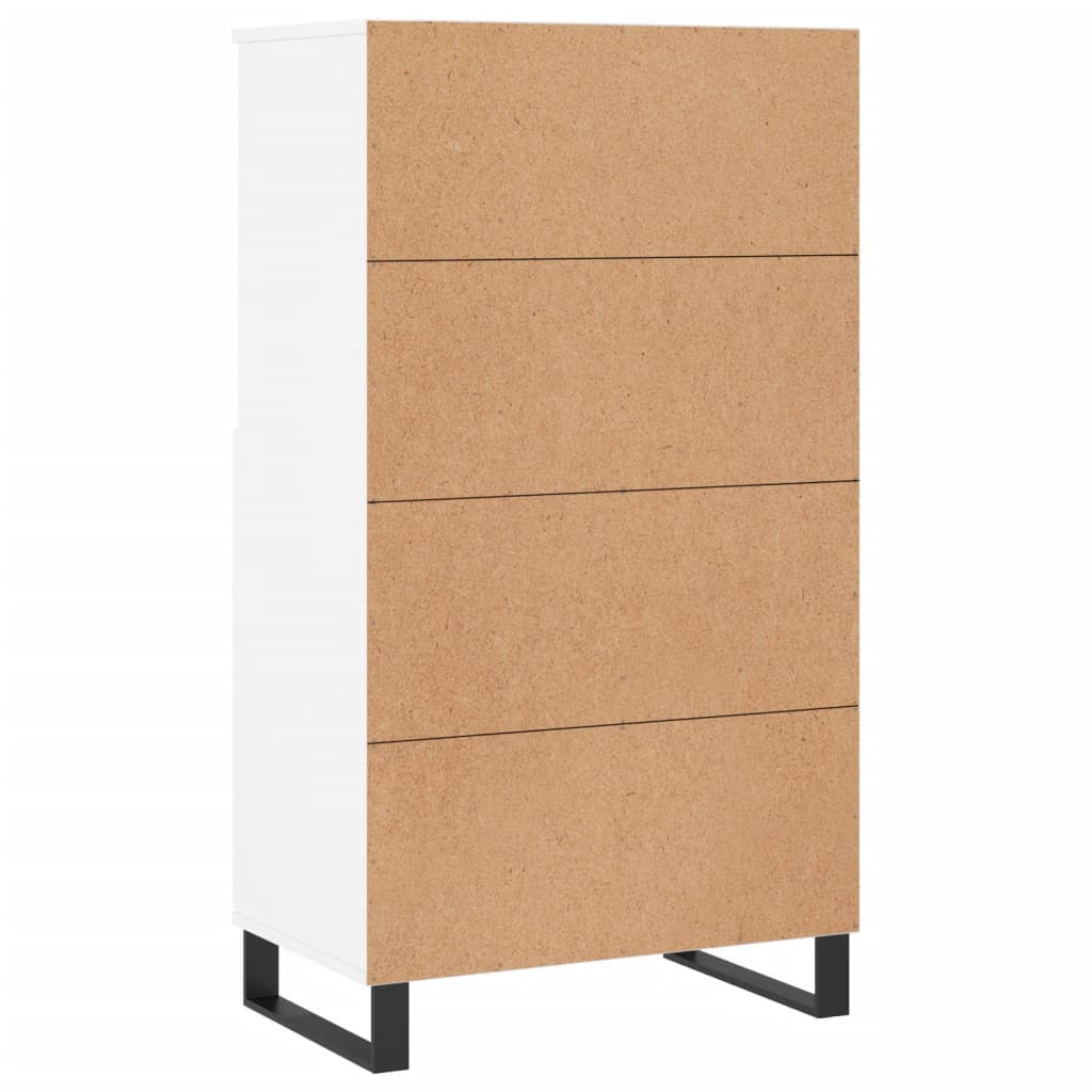 vidaXL Wysoka szafka, biały, 60x36x110 cm