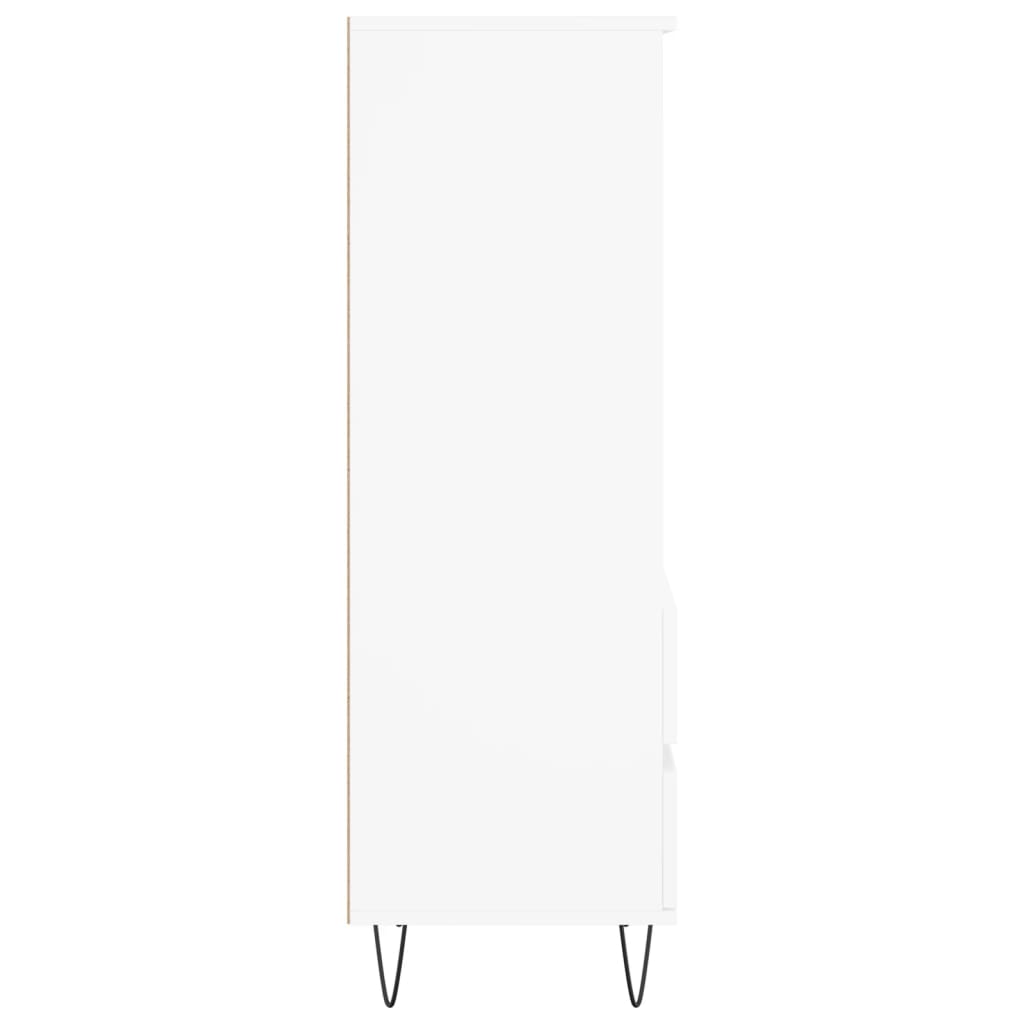 vidaXL Wysoka szafka, biała, 40x36x110 cm,materiał drewnopochodny