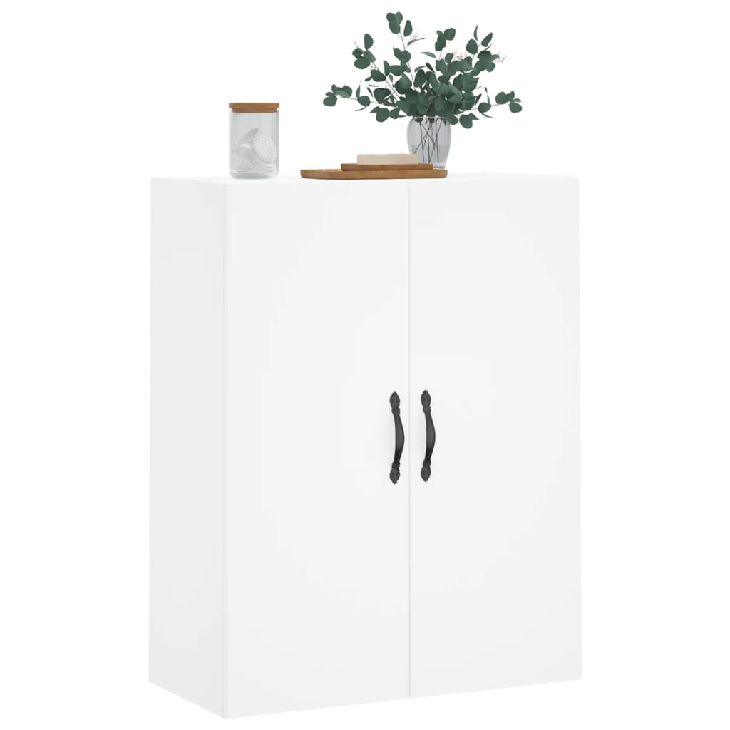 vidaXL Szafka wisząca, biała, 69,5x34x90 cm, materiał drewnopochodny