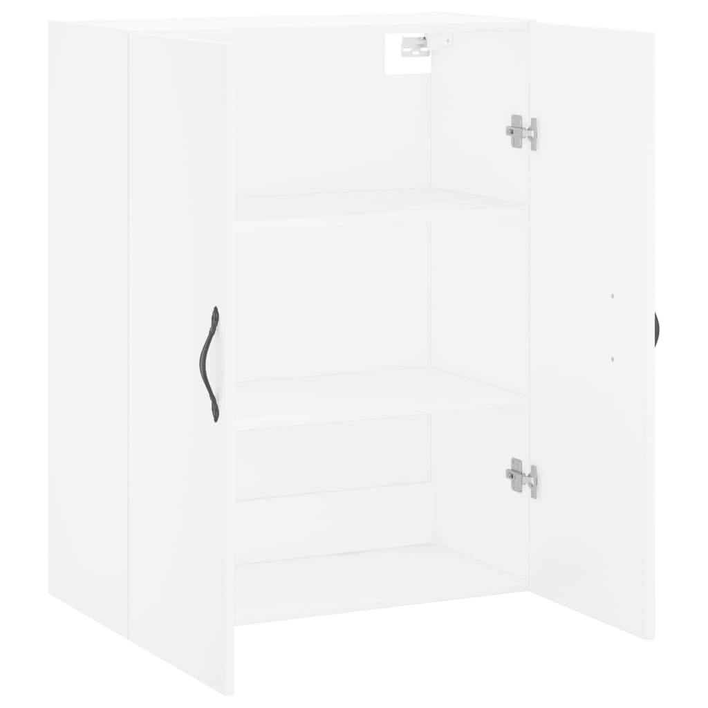 vidaXL Szafka wisząca, biała, 69,5x34x90 cm, materiał drewnopochodny