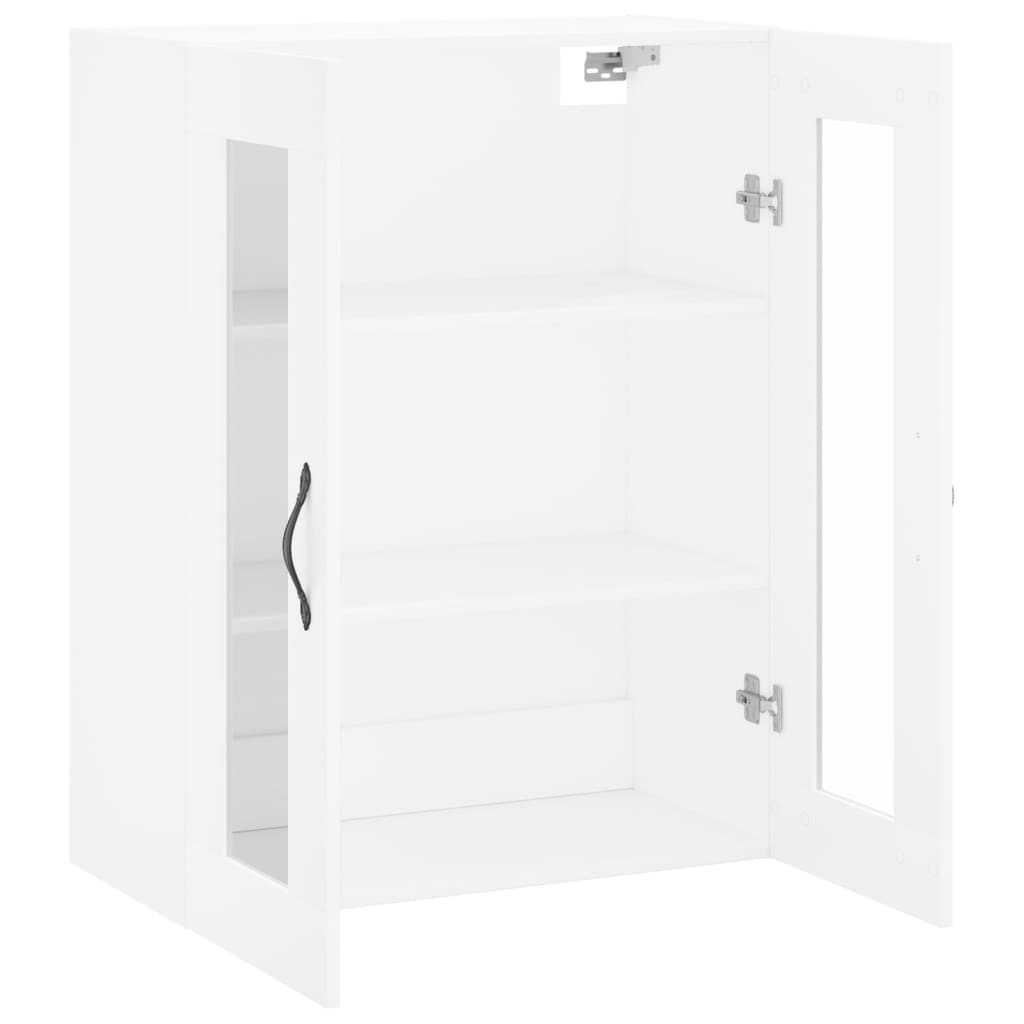 vidaXL Szafka wisząca, biała, 69,5x34x90 cm, materiał drewnopochodny