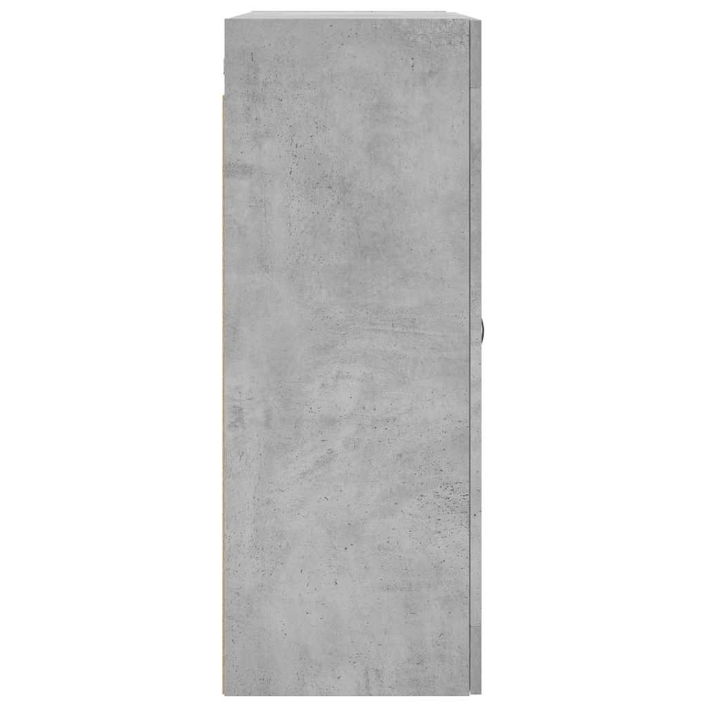 vidaXL Szafka wisząca, szarość betonu, 69,5x34x90 cm