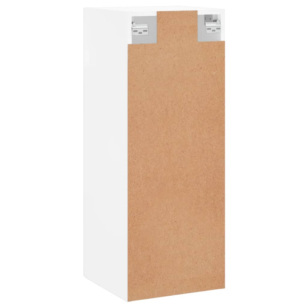 vidaXL Szafka wisząca, biała, 34,5x34x90 cm, materiał drewnopochodny