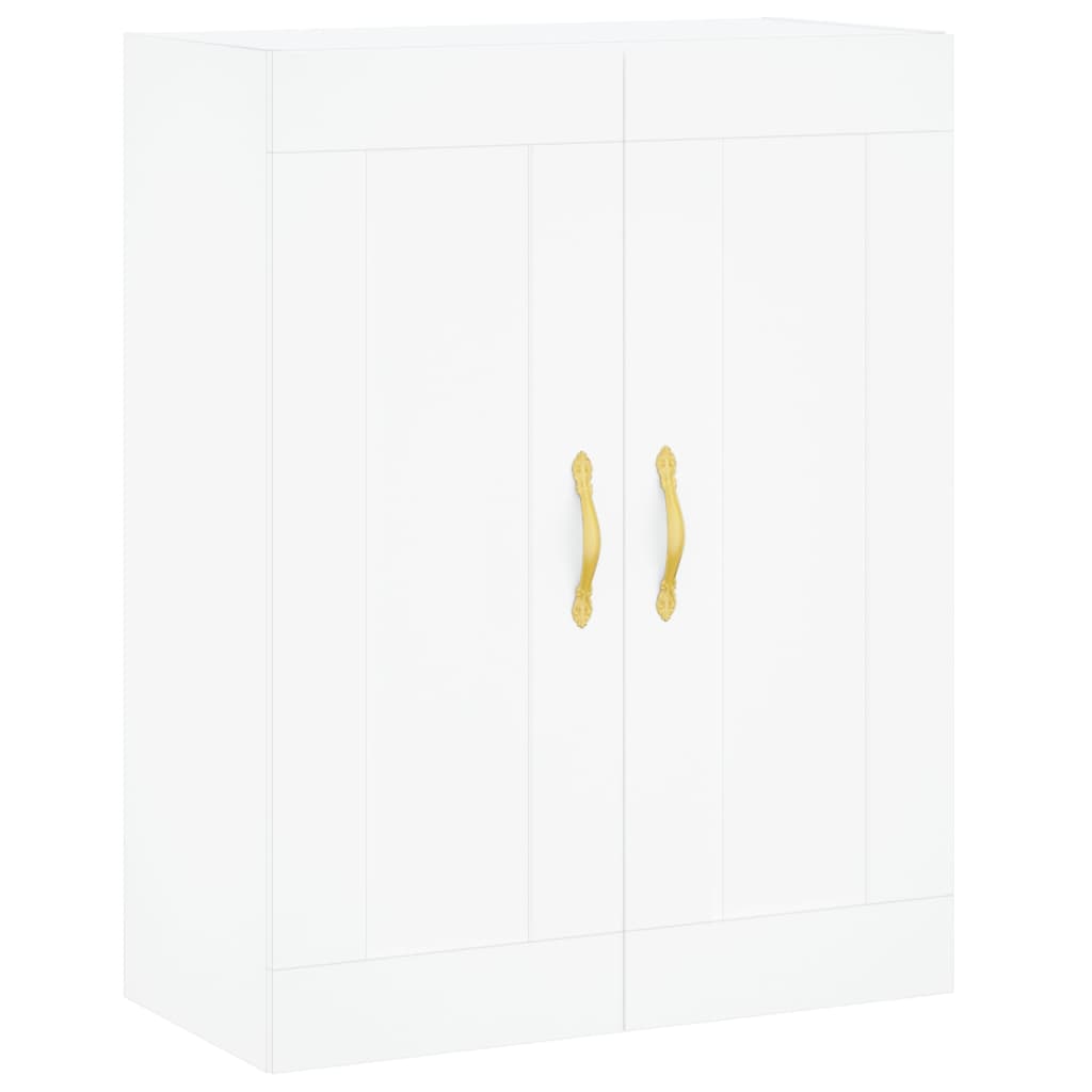 vidaXL Szafka wisząca, biała, 69,5x34x90 cm, materiał drewnopochodny